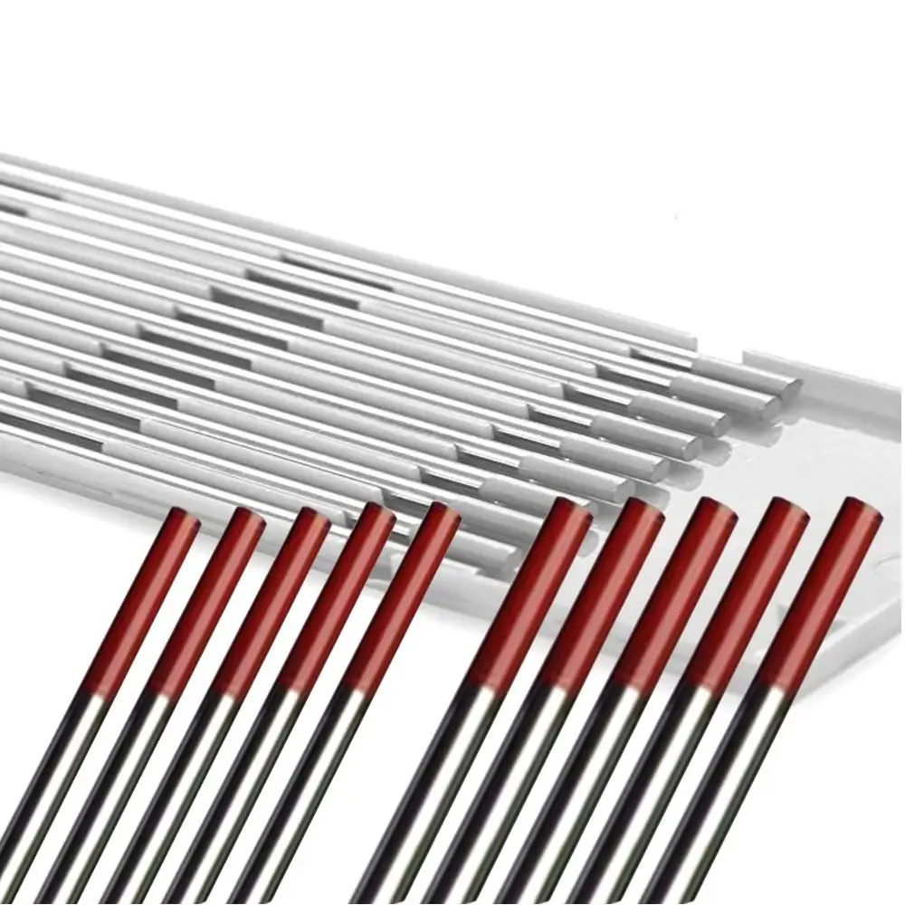 Électrodes Tungstène TIG WT20 2% Thorium - Rouge 1,6 Mm X 150 Mm, Lot De 10 - RIVERWELD