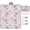 Tapis de pique-nique ultrasonique arc-en-ciel petite fleur