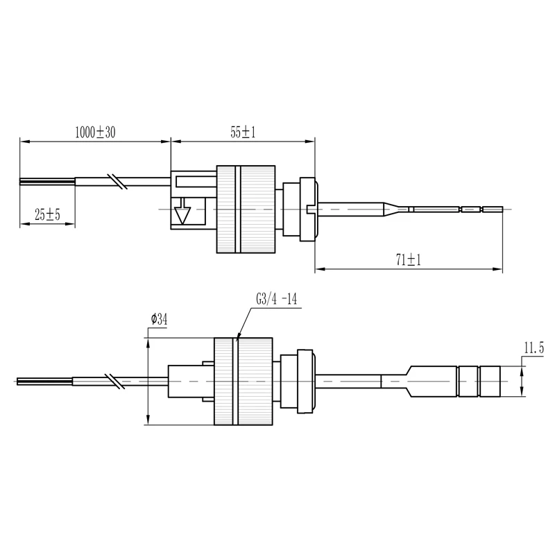 MR-JX-01 Magnetic Switch Flow Switches for Swimming Pool Paddle Flow Switch for Pool Water Heater