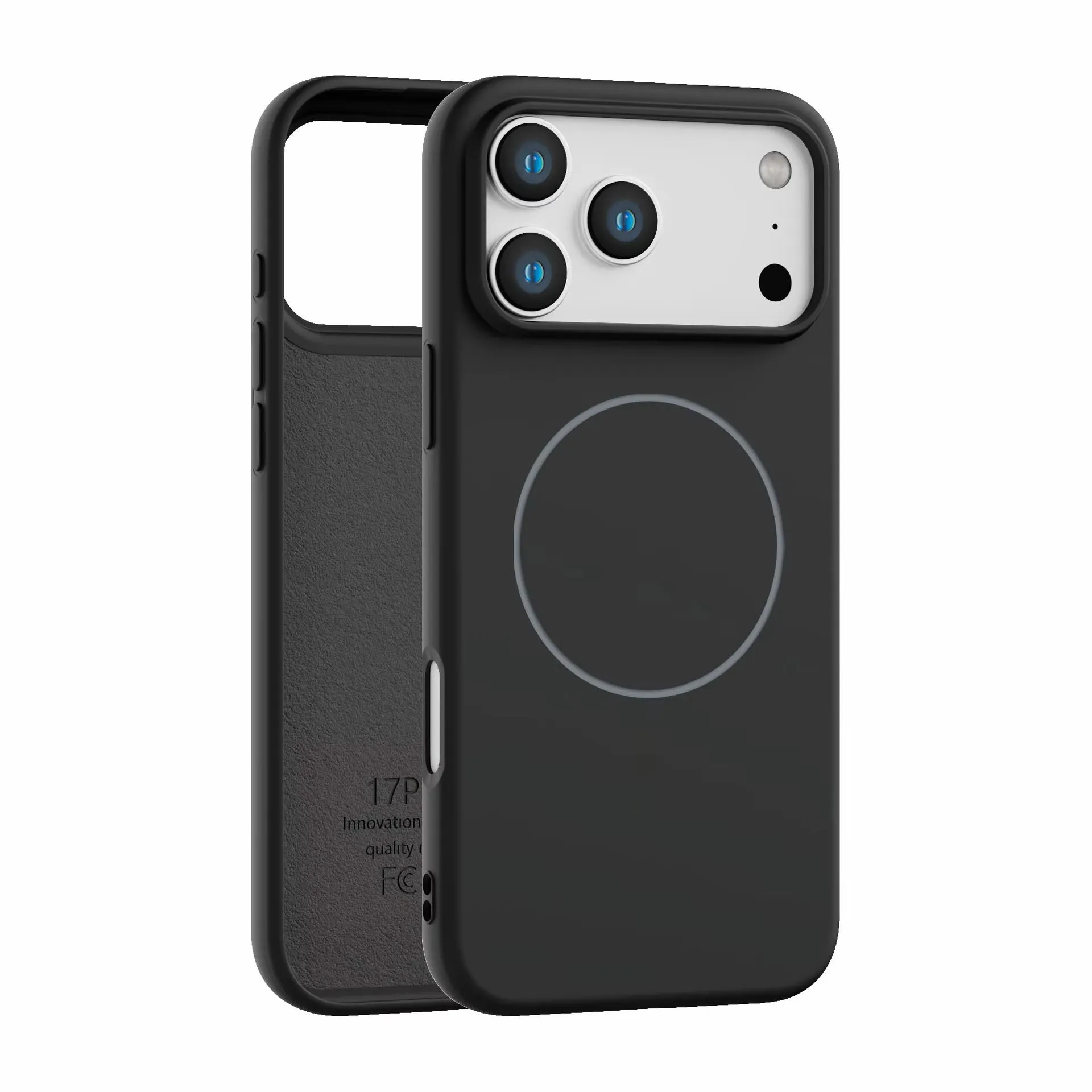 product laudtec soft tpu silicone phone case for iphone 17 air pro max pure colour frosted shell magnetic wireless charging sjk1084-5