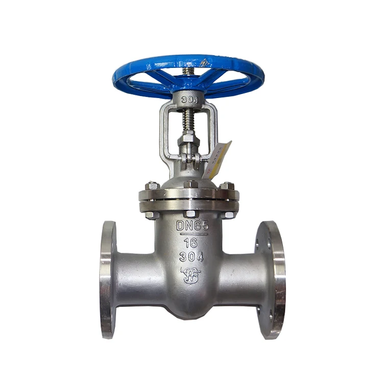 DN65 Manual Type Stainless Steel 304 316L High-Temperature Marine Flange Gate Valve