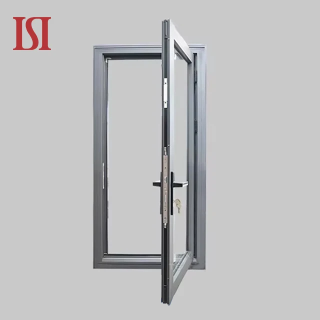 Top Brand Australian Standard 2047 Aluminum Alloy Casement Hinged Glass Commercial Entry Doors