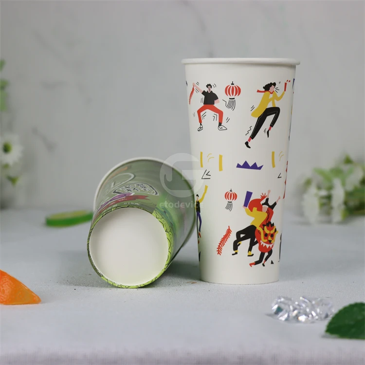 Customized logo Printed Single Wall Paper Cup Coffee Paper Cup ...