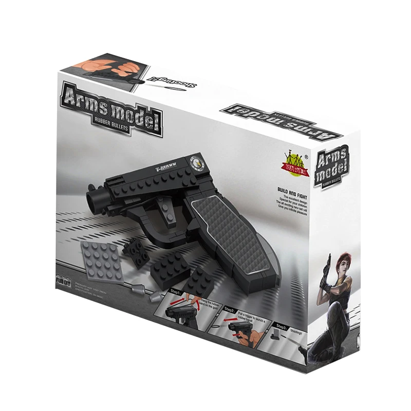 Plastic Military Building Blocks Set Mini Toy Gun Model Brick Set Pistol Toy Gun Brick Toy