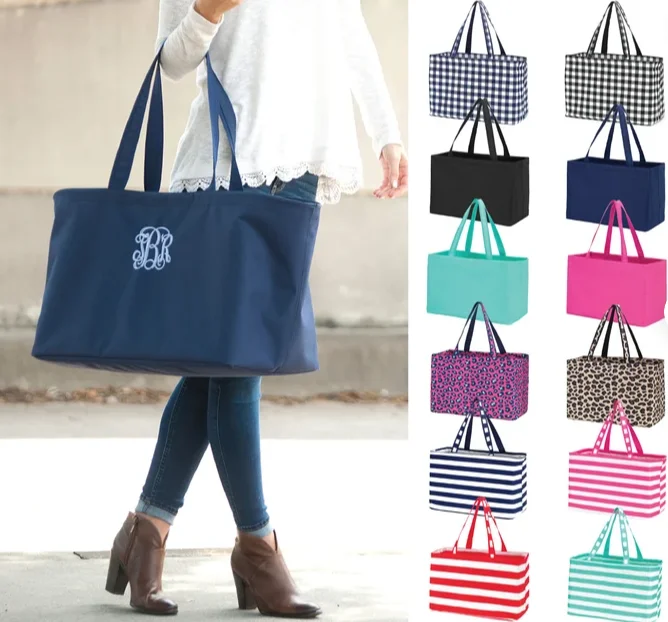 Monogrammed Large Beach Beach Shoulder Tote,Extra Large Tote Bag ...