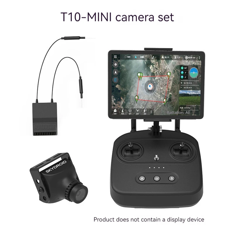 Skydroid T10 Mini 3-Body Camera Mapping Remote Control Transmitter 10th Generation Digital Aeromodelling Drones Accessory
