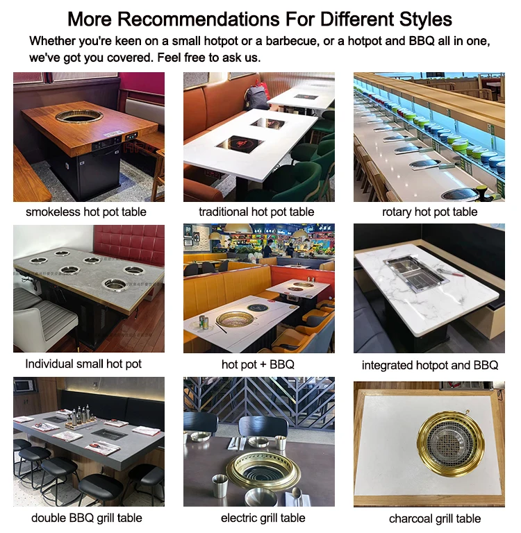 Custom Design Commercial Round Electric Charcoal Samgyupsal Japanese