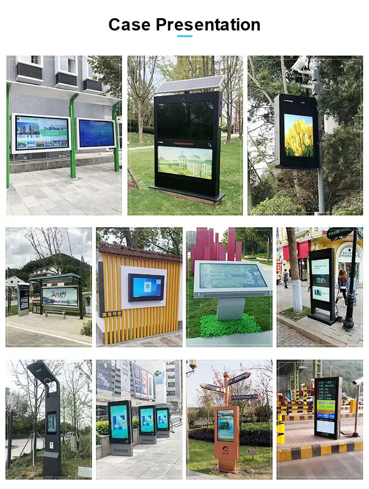 Petrol Station Digital Totem Display Lcd Advertising Screen 43 Inch Floor Stand Kiosk Outdoor Software