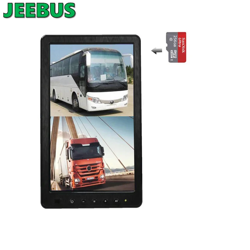 10.1 inch Truck Rearview Mirror Electronic Screen AHD Side View Blind Spot School Bus Cam DVR  Monitor