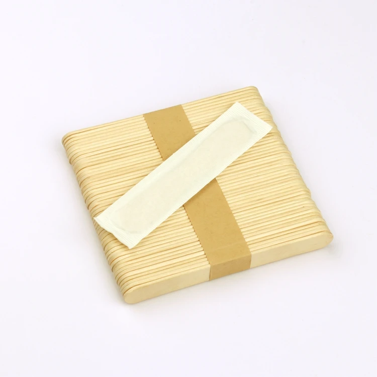Bulk Disposable Ice Cream Tasting Sticks Dessert Spoons for Tasting Wooden Ice Cream Paddle Spoons