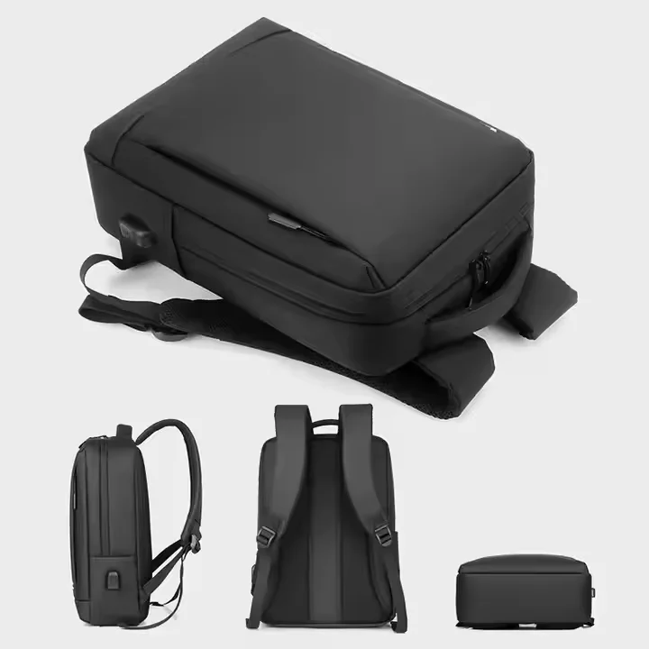 product customized durable waterproof laptop backpack with usb charging men women bag for macbook lbx1214 3-5