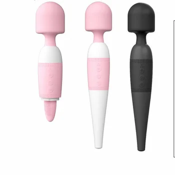 Thermal effect rechargeable silicone AV vibrator massage vibration masturbation adult sexual products