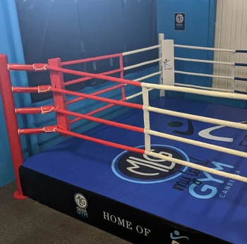 格闘技用　4メートルリング ボクシングリング折りたたみ式ボクシング機器4mX4mトレーニング