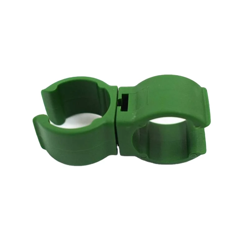 Horticultural factory wholesale package plastic steel pipe accessories 360 degree adjustment PE plastic universal buckle