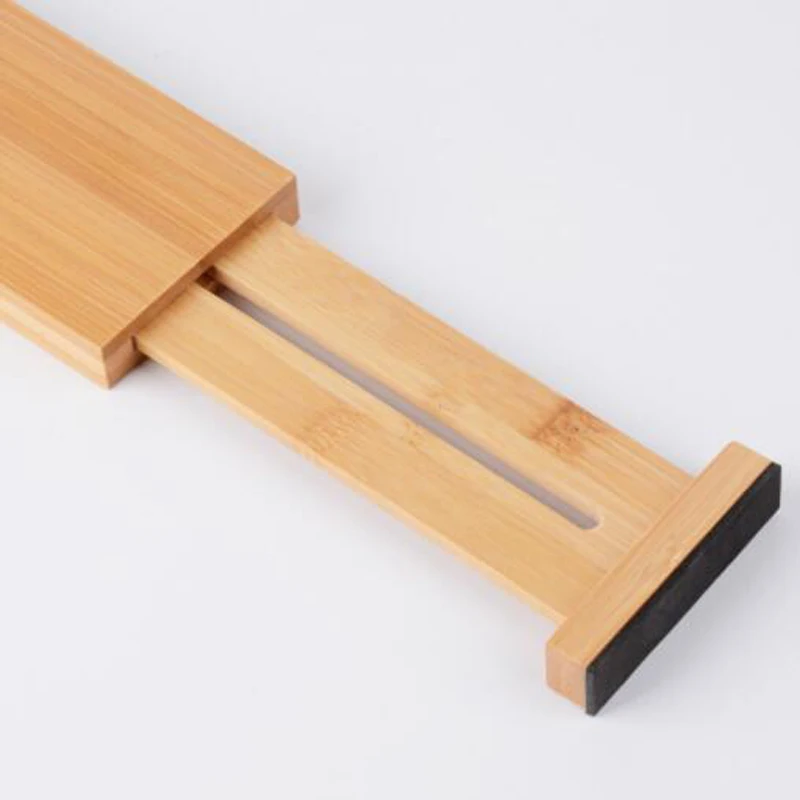 Расширяемая Бамбука разделитель кухня организовать с пружинным регулируется (набор из 4 шт.)