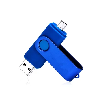 Thumb Pen Drive USB Flash for Phone 2 IN 1 USB2.0 3.0 Type-C Micro USB OTG Memory Stick Swivel Flash Drive