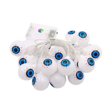 Eye LED String Lights Holiday String Lights Halloween Centerpiece Ghost Led Battery Operated Lights for Halloween Decorate