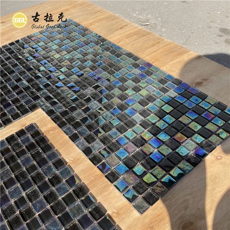 glittering outdoor swimming pool mosaic tiles 12 30x30 for sale details