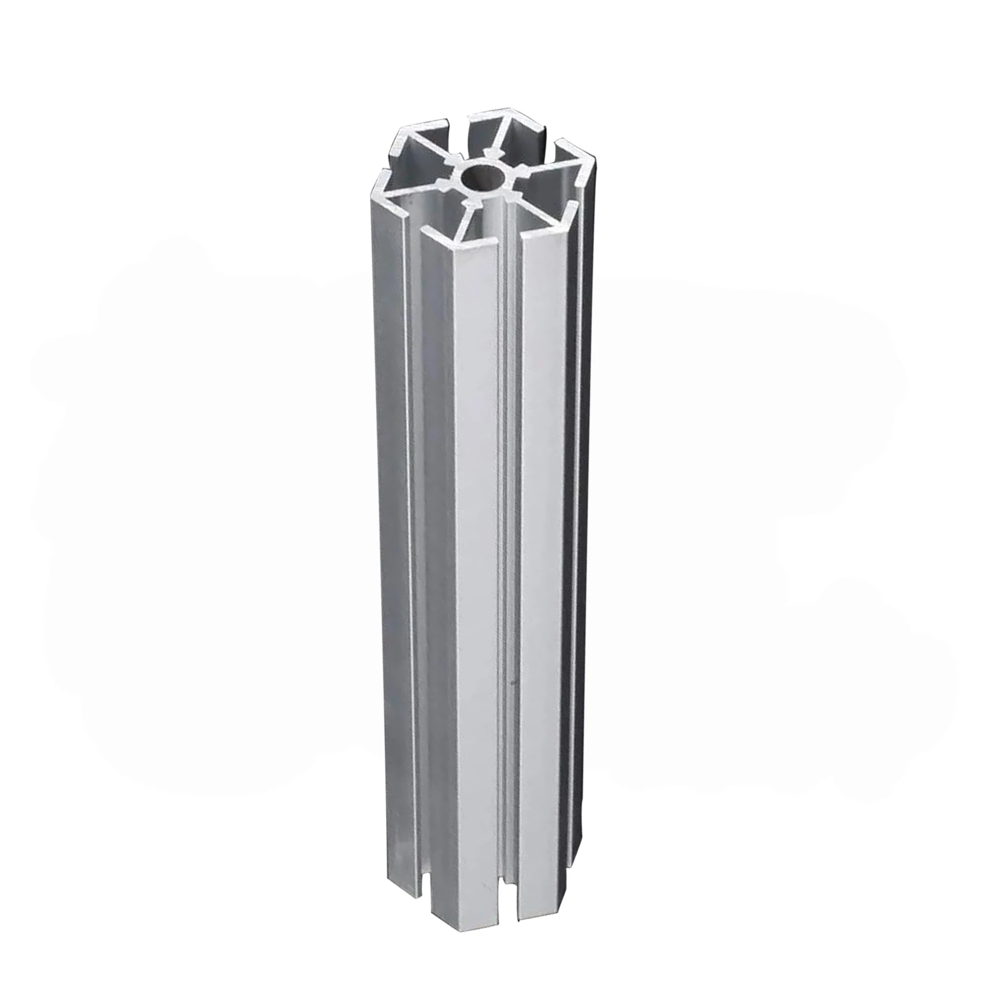 High Quality Extrusion Display Octagonal Aluminum Profile With Sliver Anodized