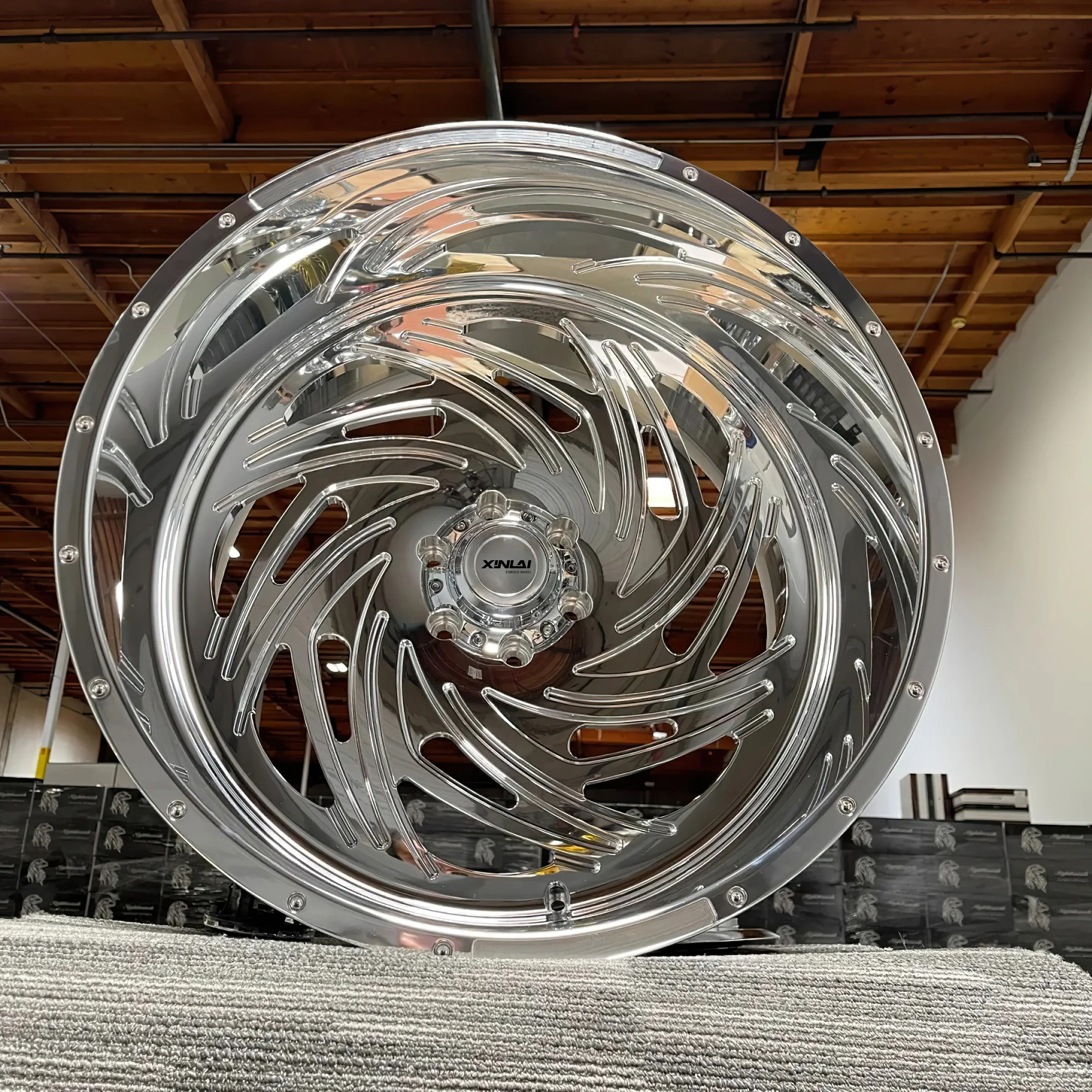 XL Show-style Deep Lip Forged Wheel Deep Dish Chrome Forged Truck Wheel for GMC Chevrolet Silverado Ford F-150 - Image 5