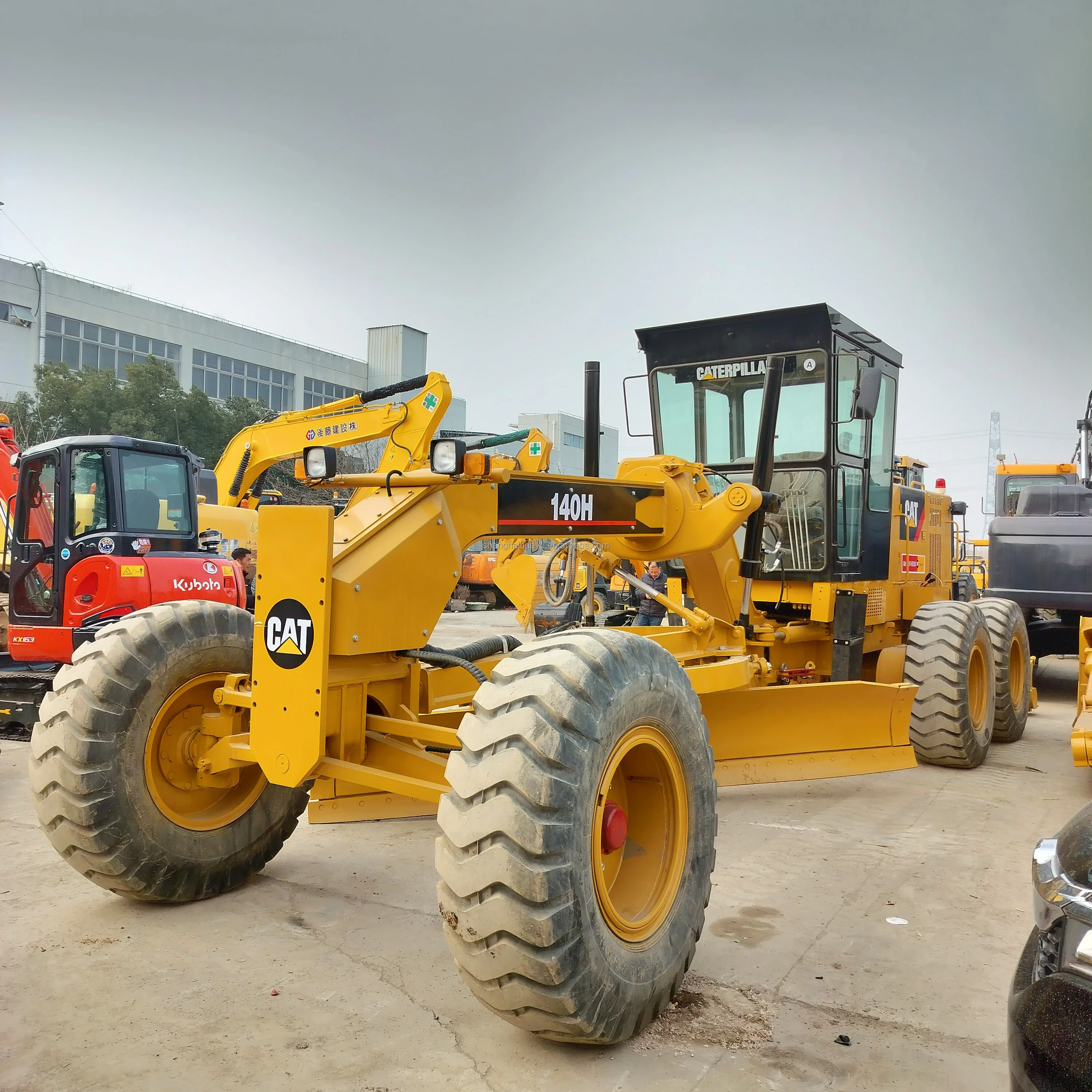 Japan-Made Used for Cat 140h Motor Grader with Low Working Hours & Hours in Stock Core Component Engine