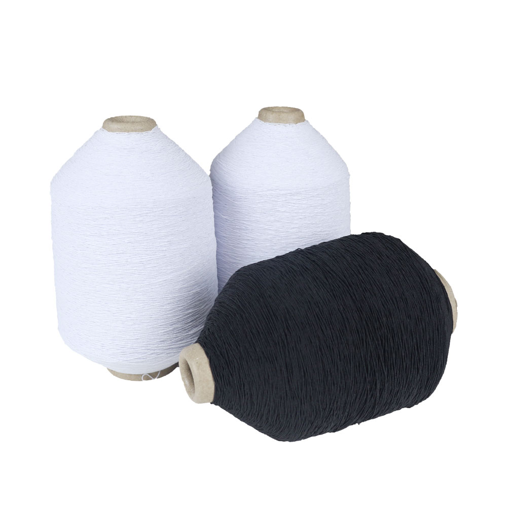 Raw Material Polyester Yarn Neoprene Elastic Yarn Latex Rubber Thread Spandex Yarn for Knitting and Weaving