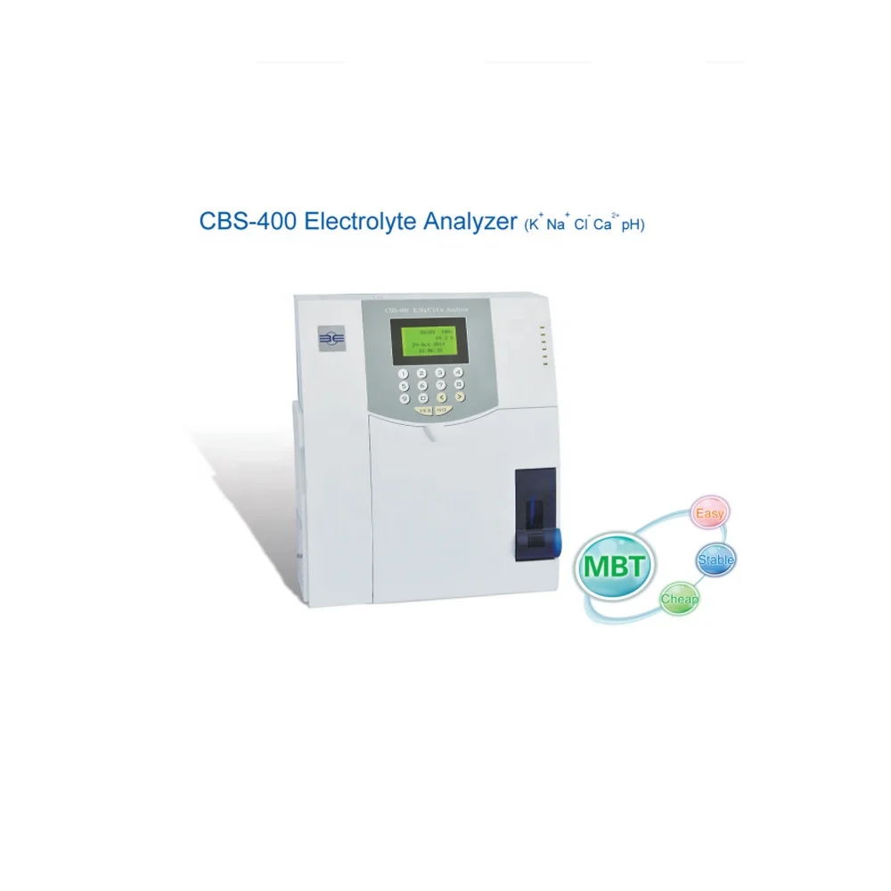 Медицинское оборудование, цена по прейскуранту завода-изготовителя анализатор электролитов CBS-400 K, Na, Cl Ca ph-электрод