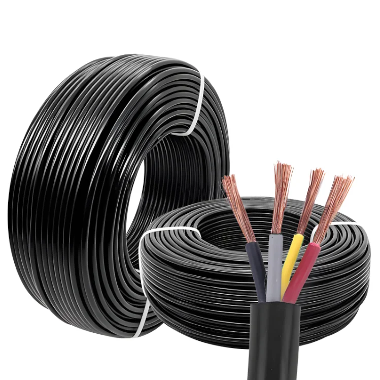 H07VV-F 2 3 4 Cores Pvc Pe Pur Jack Control Power High Temp Royal Cord Draad Elektrische Kabel Voor Bouw Bouwkabel