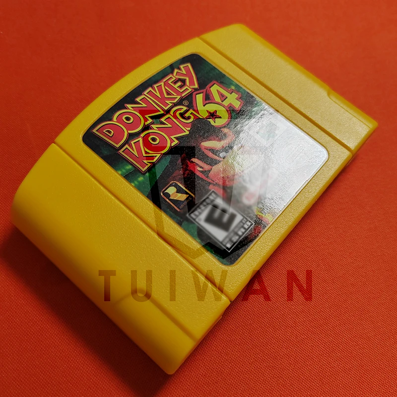 Hot Sell English Yellow Gray N64 Retro Video Game Donkey Kong 64