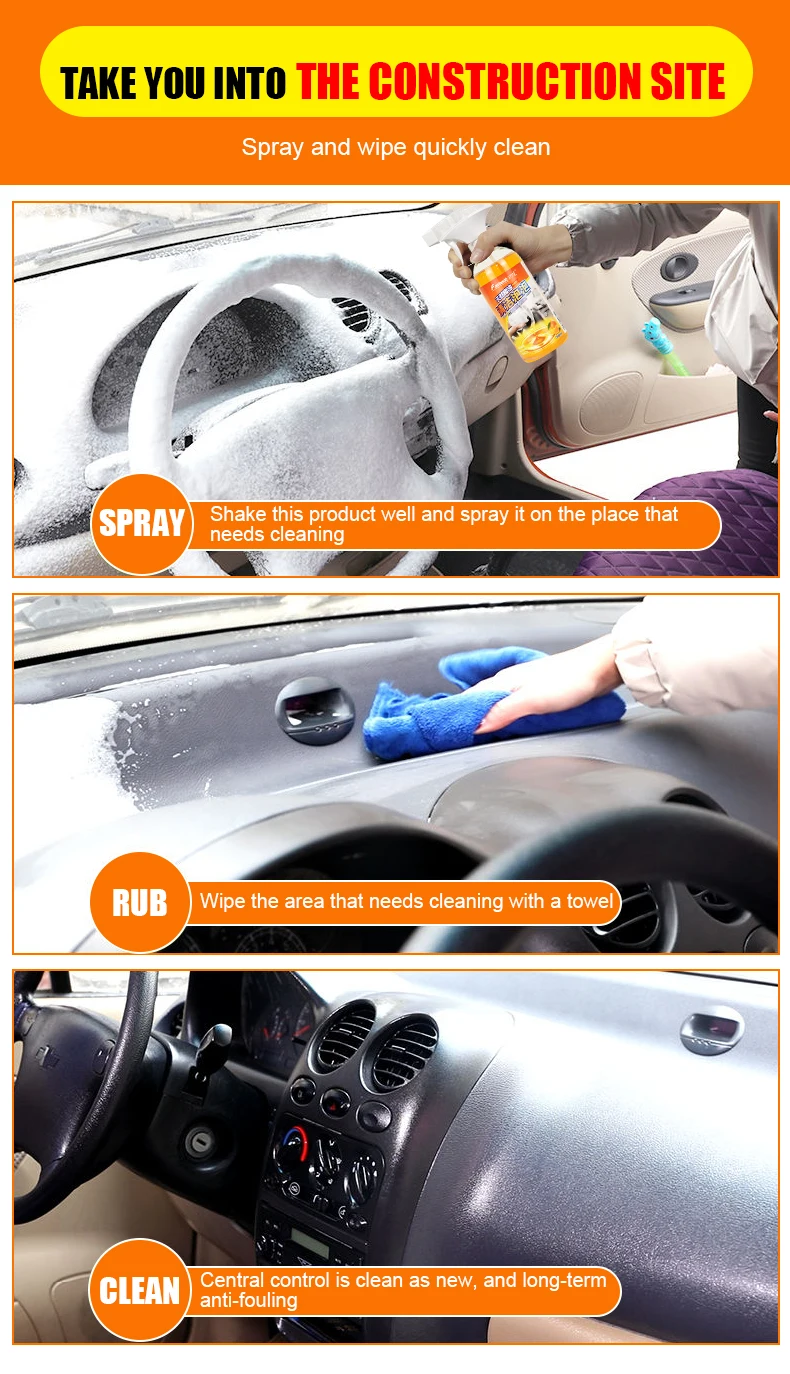 Бытовое средство для очистки Кожаных сидений шампунь удаления пятен в салоне