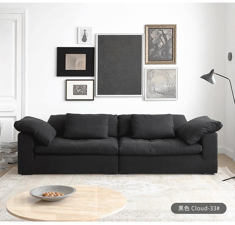Divano Black-cloud-210 cm-bidue posti-21010580 cm