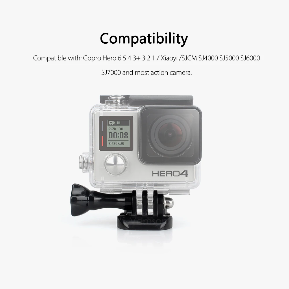 2 Attaches Rapides à Clip Pour Caméra GoPro HERO2,3,4,5 - Adaptateur De Montage