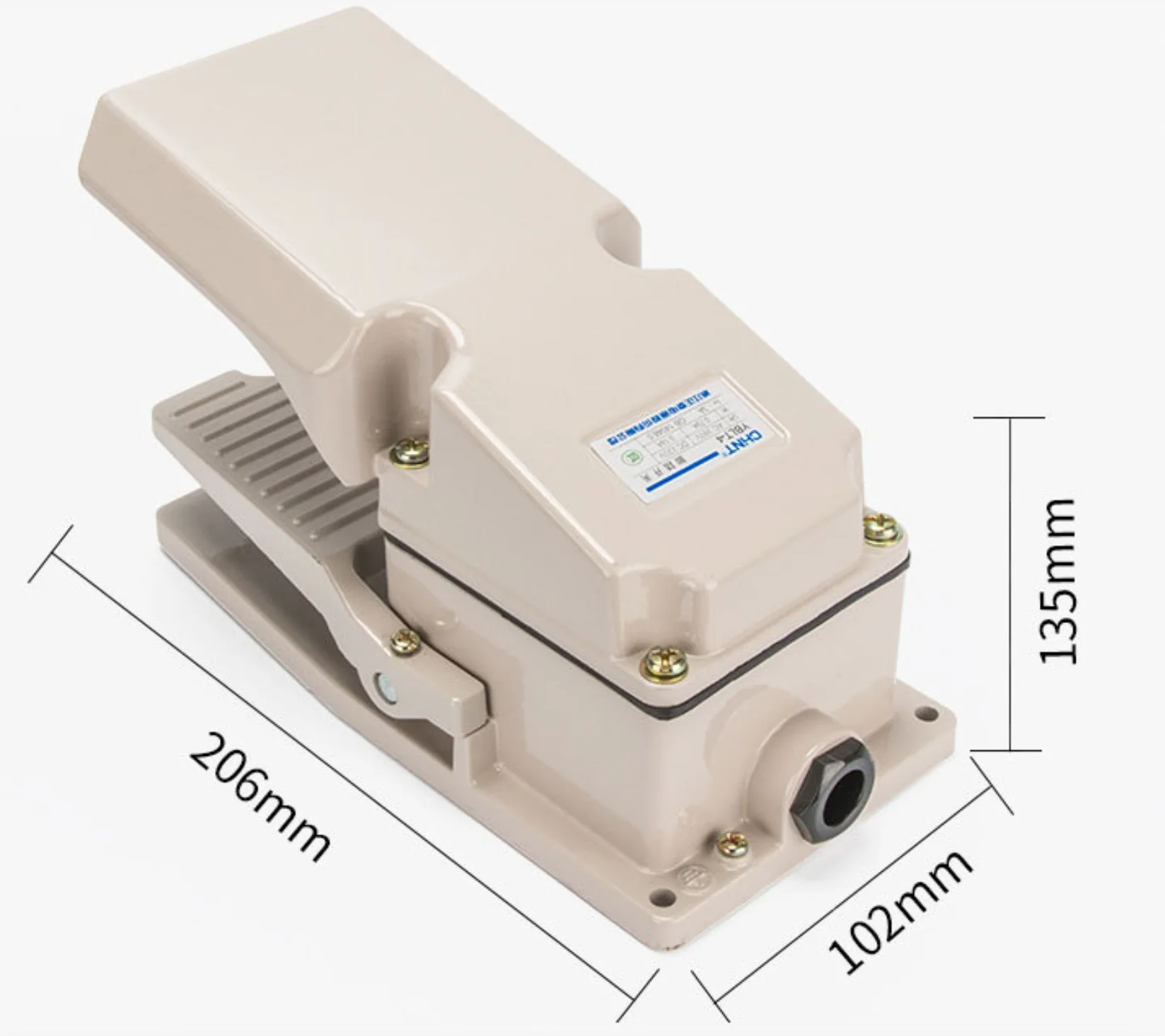 Chint original YBLT-3 YBLT-4 110V 220V 380V AC 12V 24V 48V 110V 200V DC CHNT Cast aluminum alloy Foot Switch