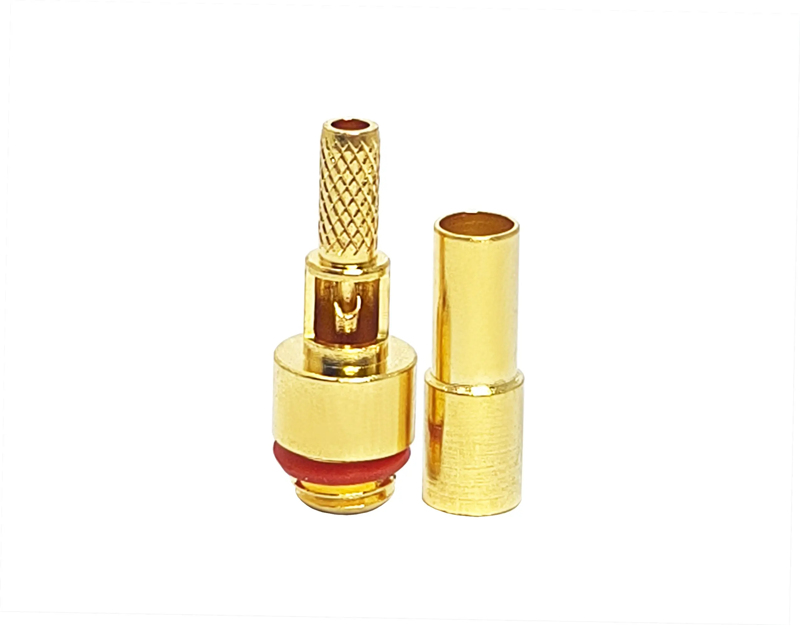 RF Connector 50 Ohm 10-32 M5 UNF Female Jack Crimp for RG174 RG316 RF Coaxial Cable Golden Terminal