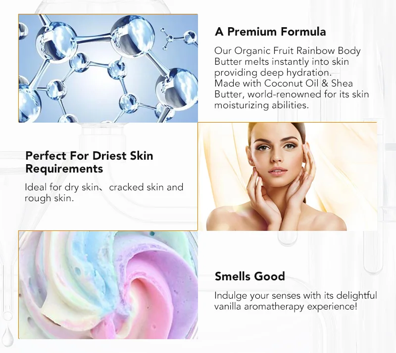 Shea Body Butter Private Label Moisturizer Skin Lightening Natural