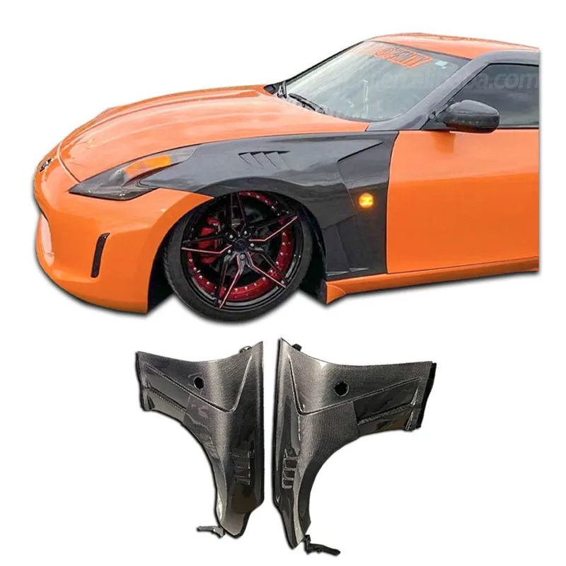Nissan Z34 370Z Carbon Fiber Front Fender Spoiler 370Z Body Kit Carbon Fender