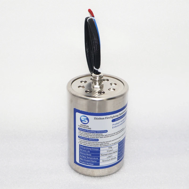 Mini Thermal Aerosol Fire Extinguisher 60G Solid Steel Fire Extinguishing Agent Automatic Mini Thermal Aerosol Fire Extinguisher