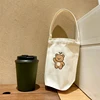 bolsa de algodón con leche