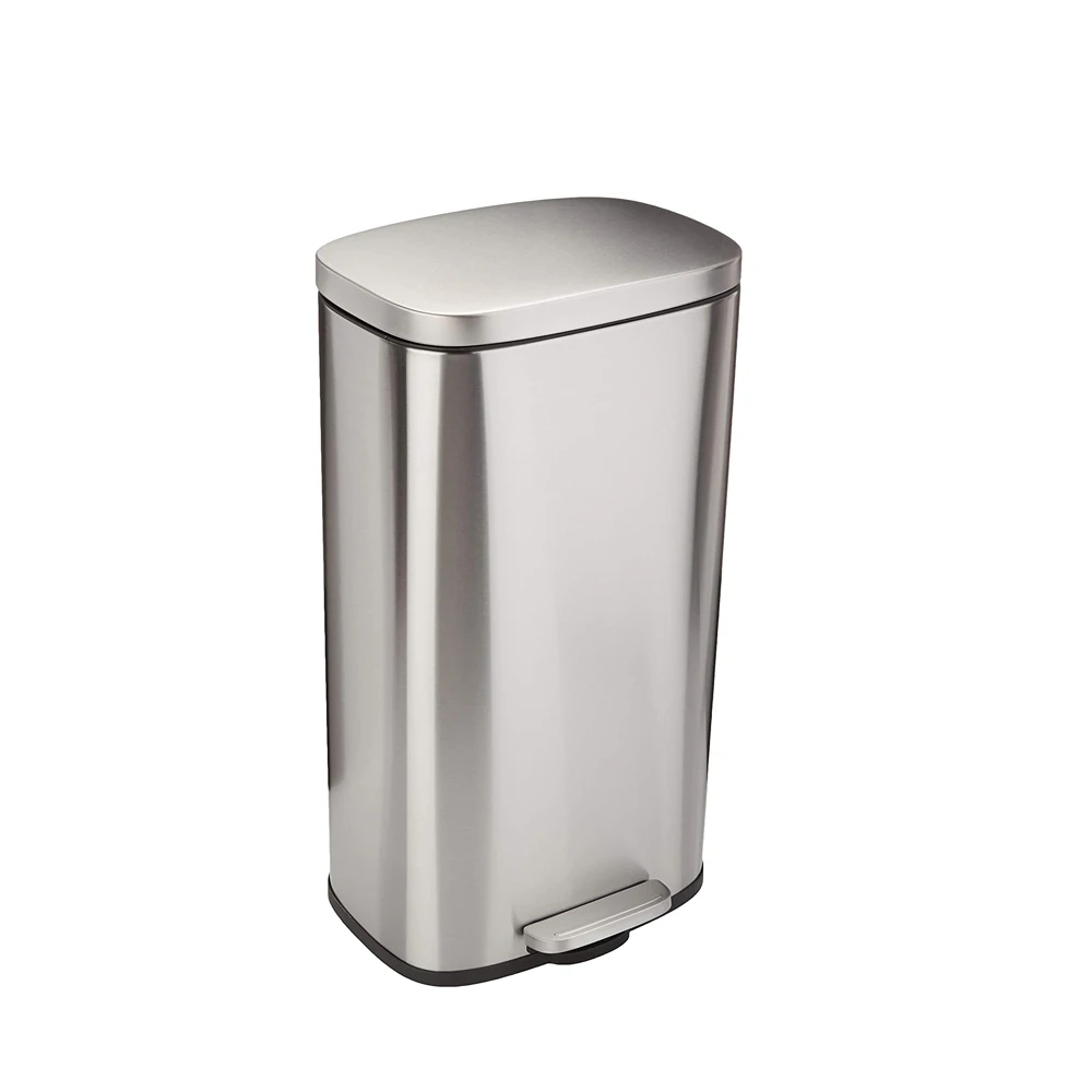 5 Liter / 1.3 Gallon Soft-close, Smudge Resistant Trash Can With