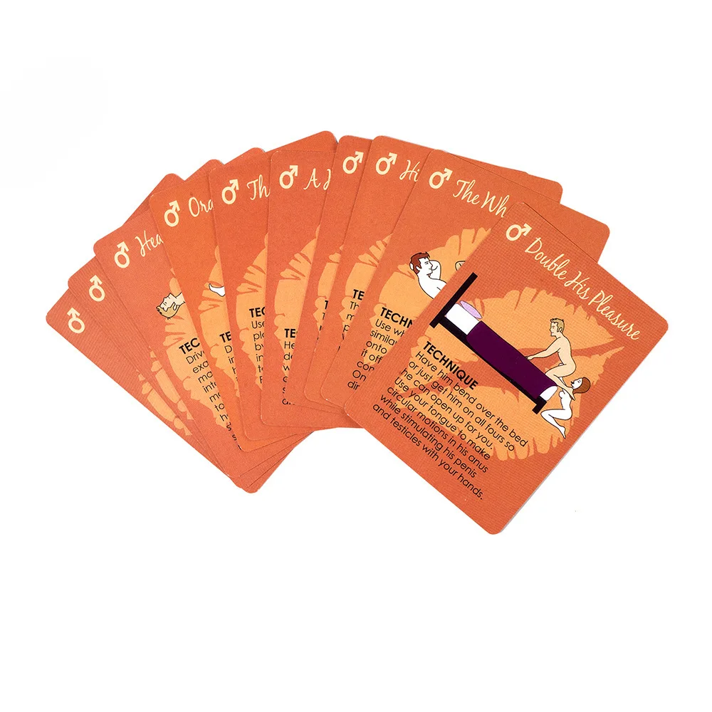 Jeu de cartes à jouer pour adultes Posture Sex Toys pour couples