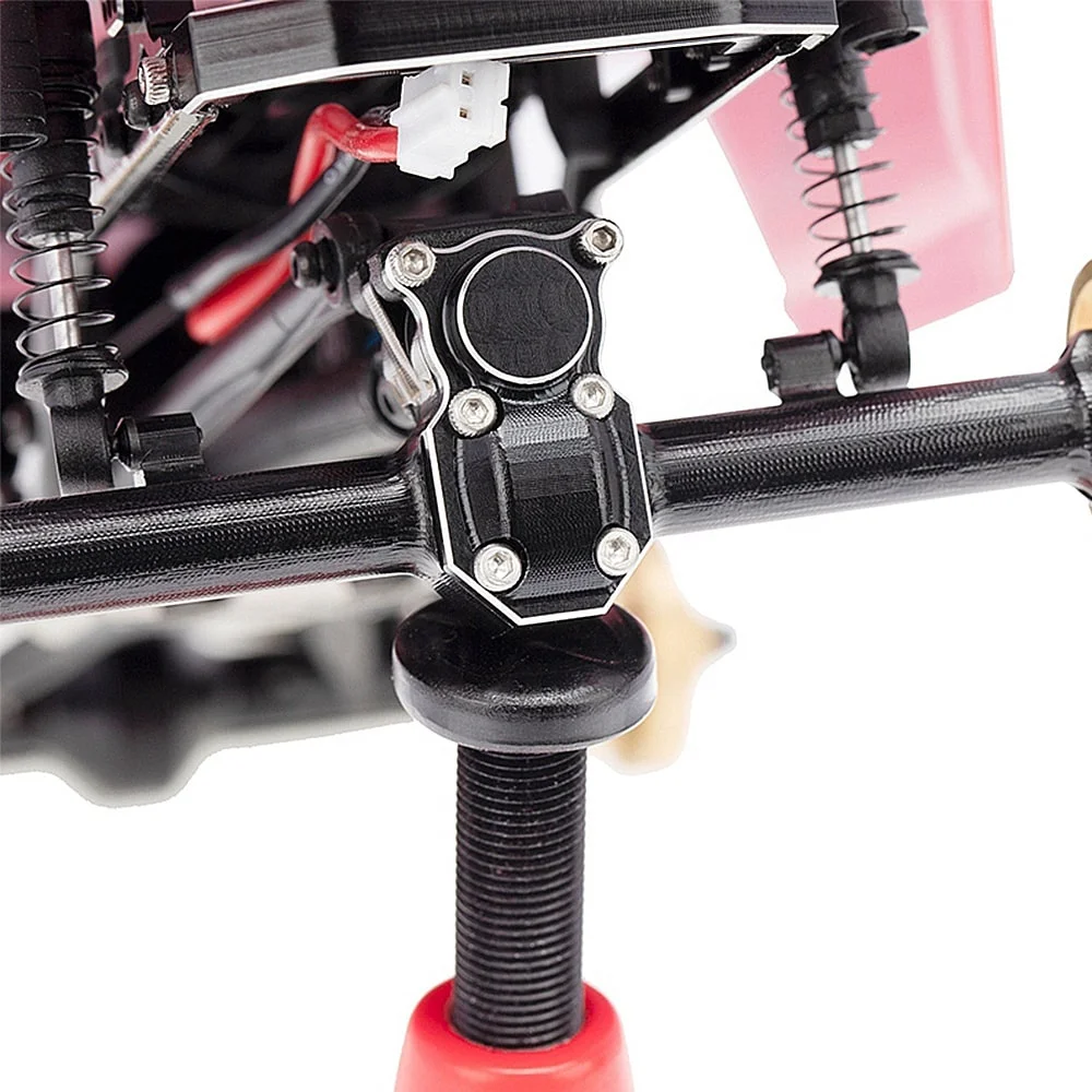 Комплект алюминиевых крышек корпуса передней и задней оси для Axial SCX24 90081 детали