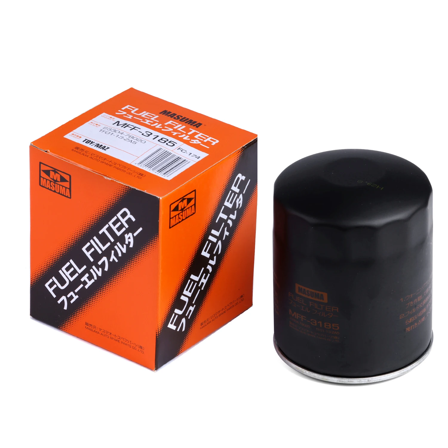 Customizable Auto Engine Fuel Filter for 23401-1520 0559-23-570 0559-23-570a 23304-89102 TF01-13-ZA5 with 12 Months Warranty and 8.2*8.2*11.7 Size