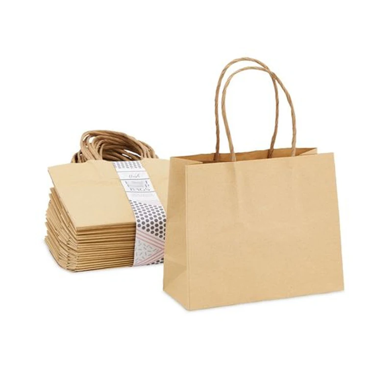 Luxury Paper bag Custom Logo Printed Eco Kraft Paper Cloth Garment Perfume Packaging Gift Shopping Bag With Rope Handle