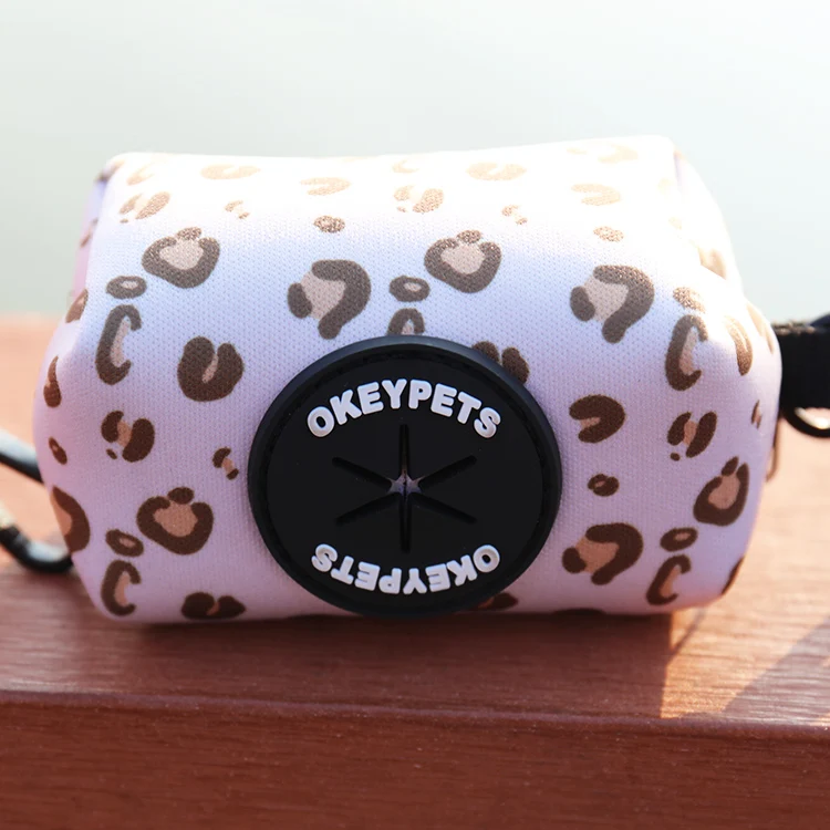 Pet Walking Accessory Custom Dog Poo Bag Holder Neoprene Wholesale Pet