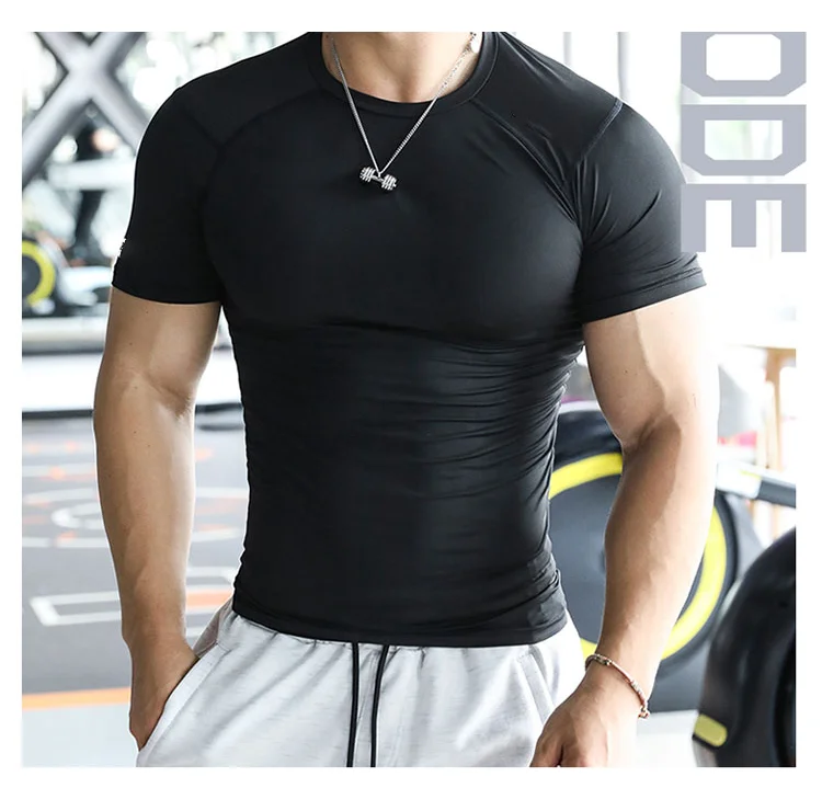 Quick Dry Men Sports Running Training Polyester Fitness Custom Workout ...