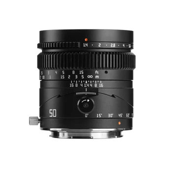 TTartisan Tilt 50mm F1.4 Lens Full Frame MF Tilt Shift Lens for Sigma Panasoni L Mount Sony E Mount Cameras A7 IV A7SIII