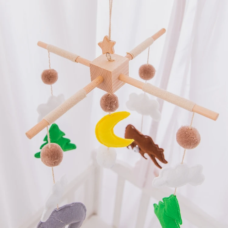 Детская Мобильная погремушка на возраст 0-12 месяцев, карусель для новорожденных, детская игрушка ручной работы