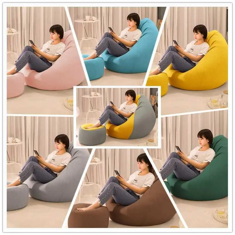 2021 High Quality Fabric Cartoon Soft Living Room Chairs Relaxing Lazy Bean  Bag With Fillers - Buy Large Woven Bean Bag Cover Fabric,Living Room  Furniture Set Eggs Seat Blue Bean Bags Foot