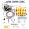Pinces à œufs 36 tasses + pompe à vide + kit de tuyaux
