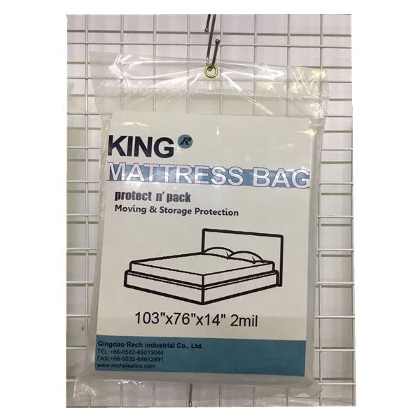 clear plastic mattress bags